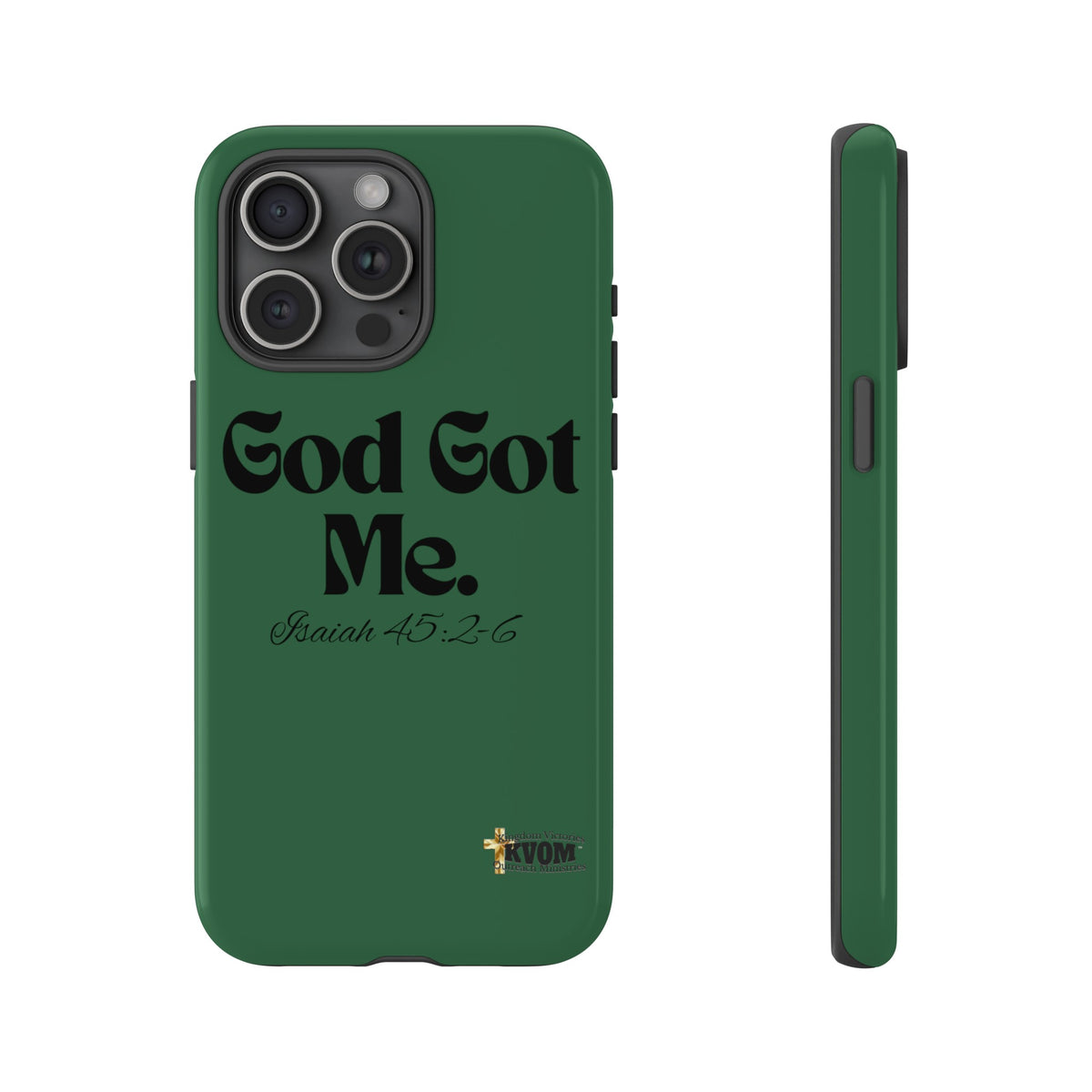 God Got Me KVOM Tough Case, Black Print