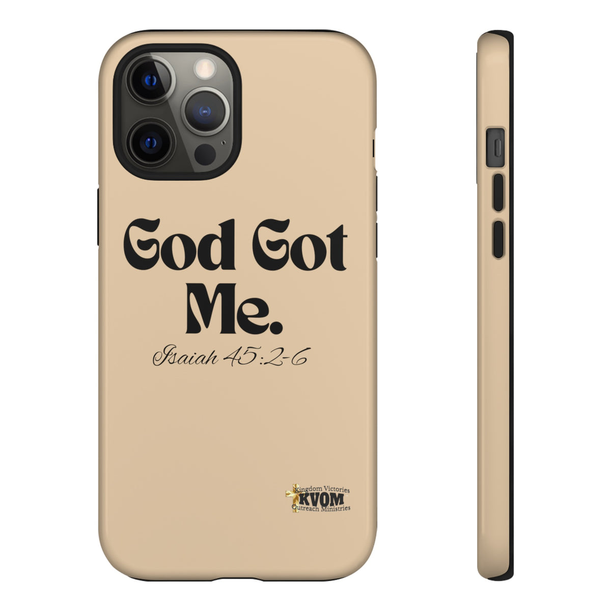 God Got Me KVOM Tough Case, Black Print