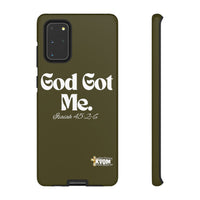 God Got Me KVOM Tough Case, White Print