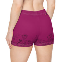 Stretched Series Women's Shorts, Deep Berry