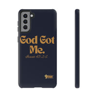 God Got Me KVOM Tough Case, Gold Print