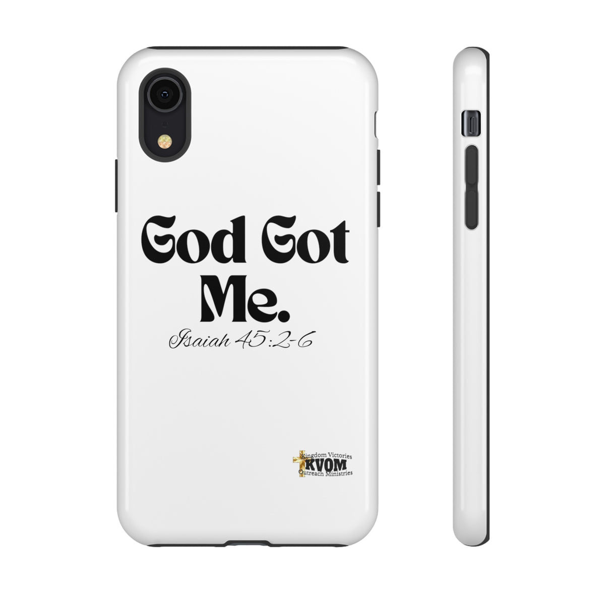 God Got Me KVOM Tough Case, Black Print