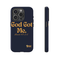 God Got Me KVOM Tough Case, Gold Print