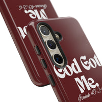 God Got Me KVOM Tough Case, White Print