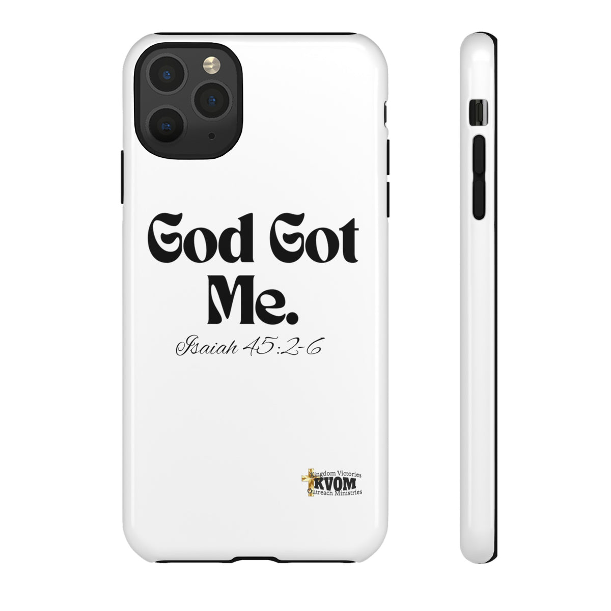 God Got Me KVOM Tough Case, Black Print