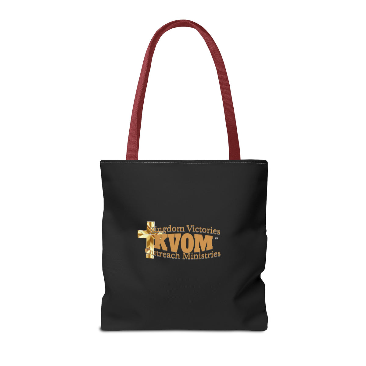 KVOM Logo Tote Bag, Black, True Gold Logo