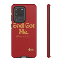 God Got Me KVOM Tough Case, Gold Print