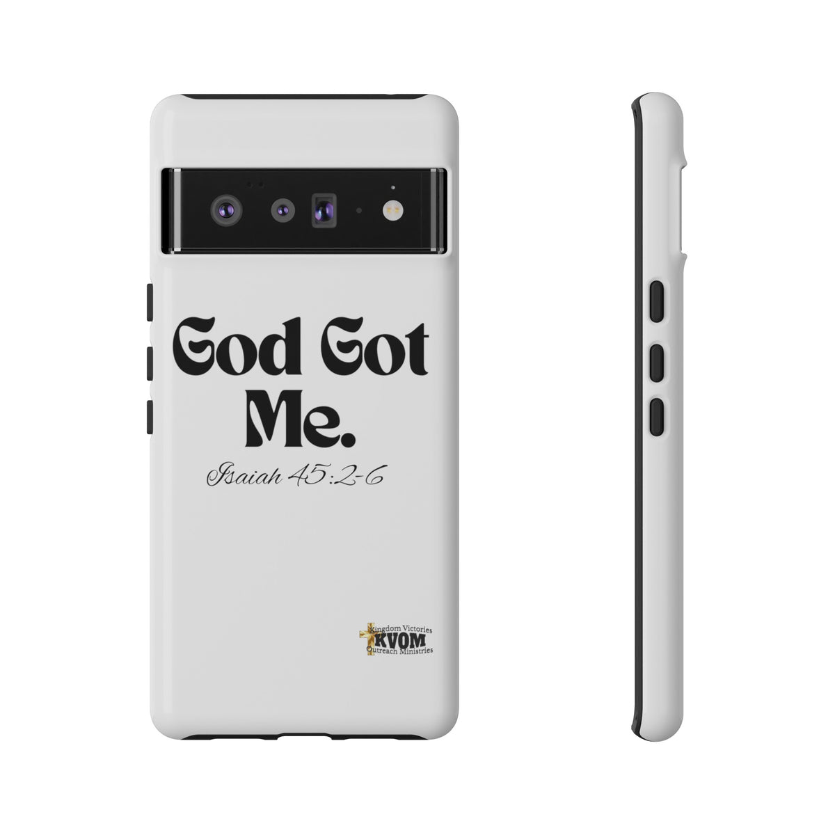 God Got Me KVOM Tough Case, Black Print