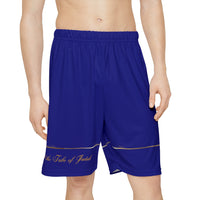 Lion of the Tribe Judah Men’s Sports Shorts, Royal Blue