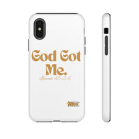 God Got Me KVOM Tough Case, Gold Print