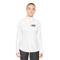 KVOM Logo Brass Ladies Zip-Collar Pullover