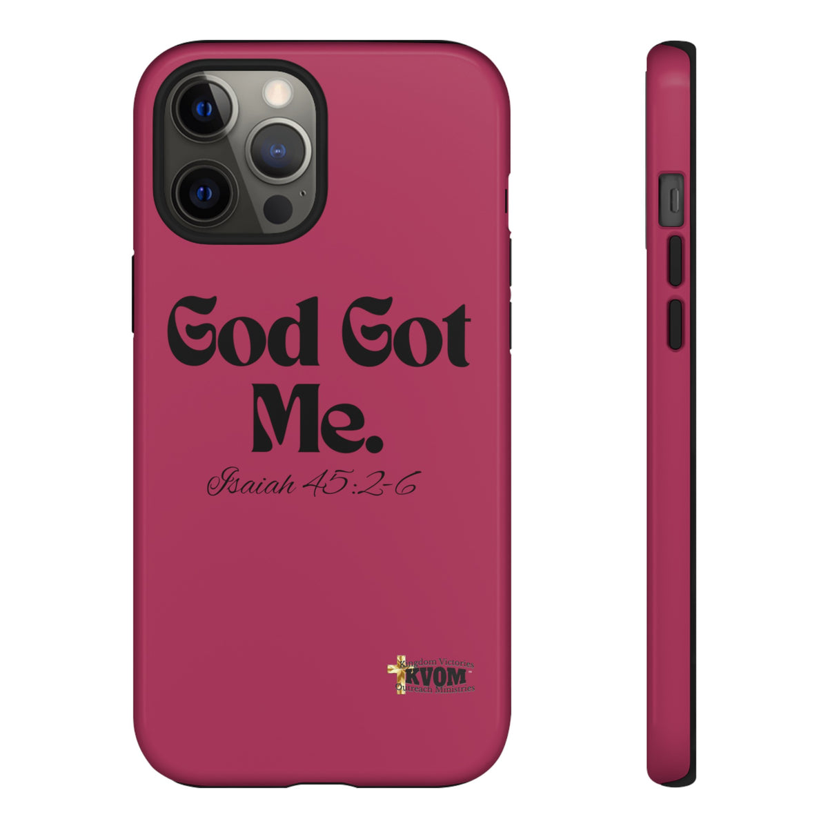 God Got Me KVOM Tough Case, Black Print