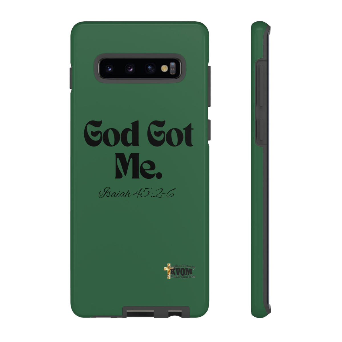 God Got Me KVOM Tough Case, Black Print