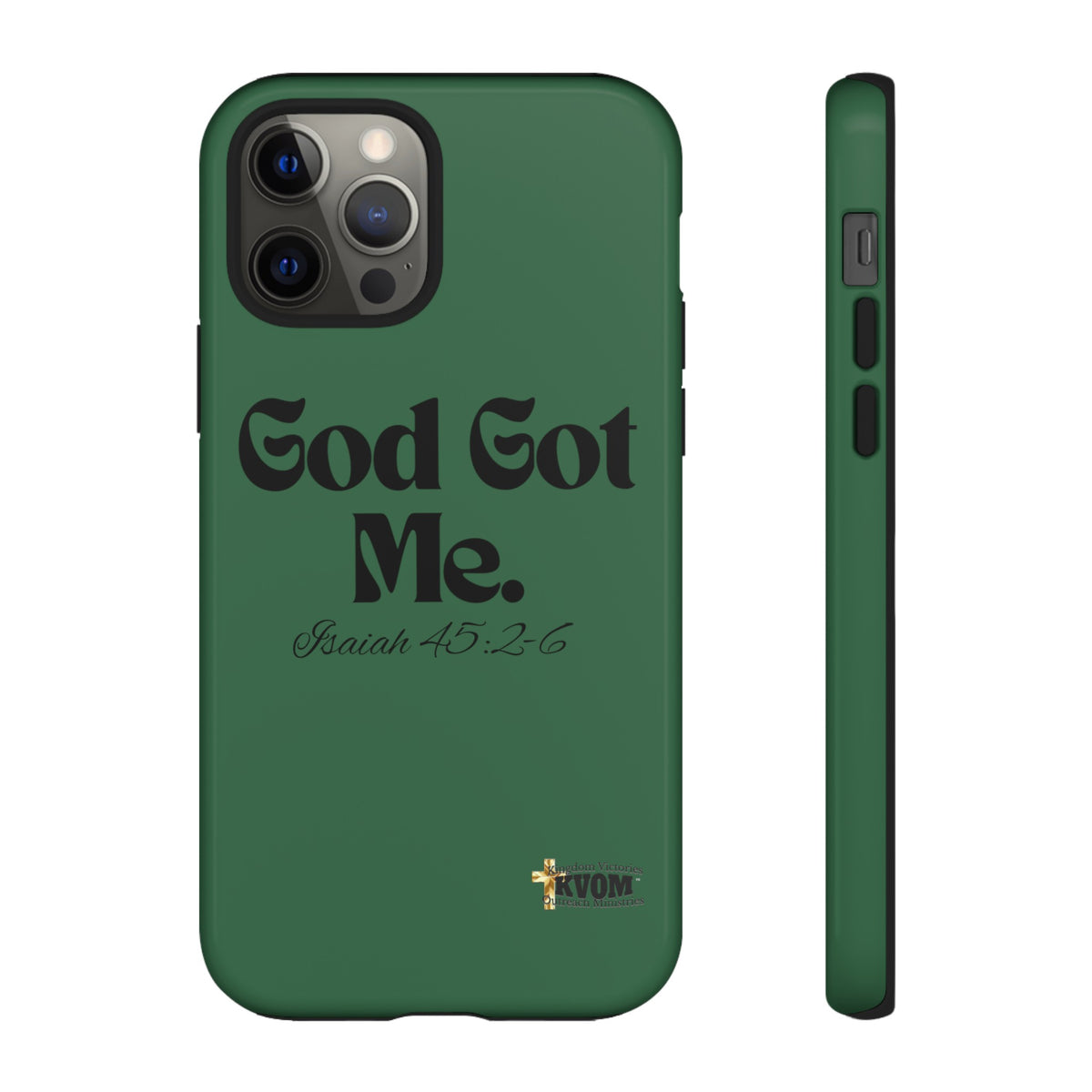 God Got Me KVOM Tough Case, Black Print