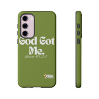 God Got Me KVOM Tough Case, White Print