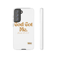 God Got Me KVOM Tough Case, Gold Print