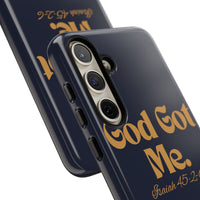 God Got Me KVOM Tough Case, Gold Print