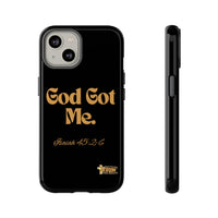 God Got Me KVOM Tough Case, Gold Print