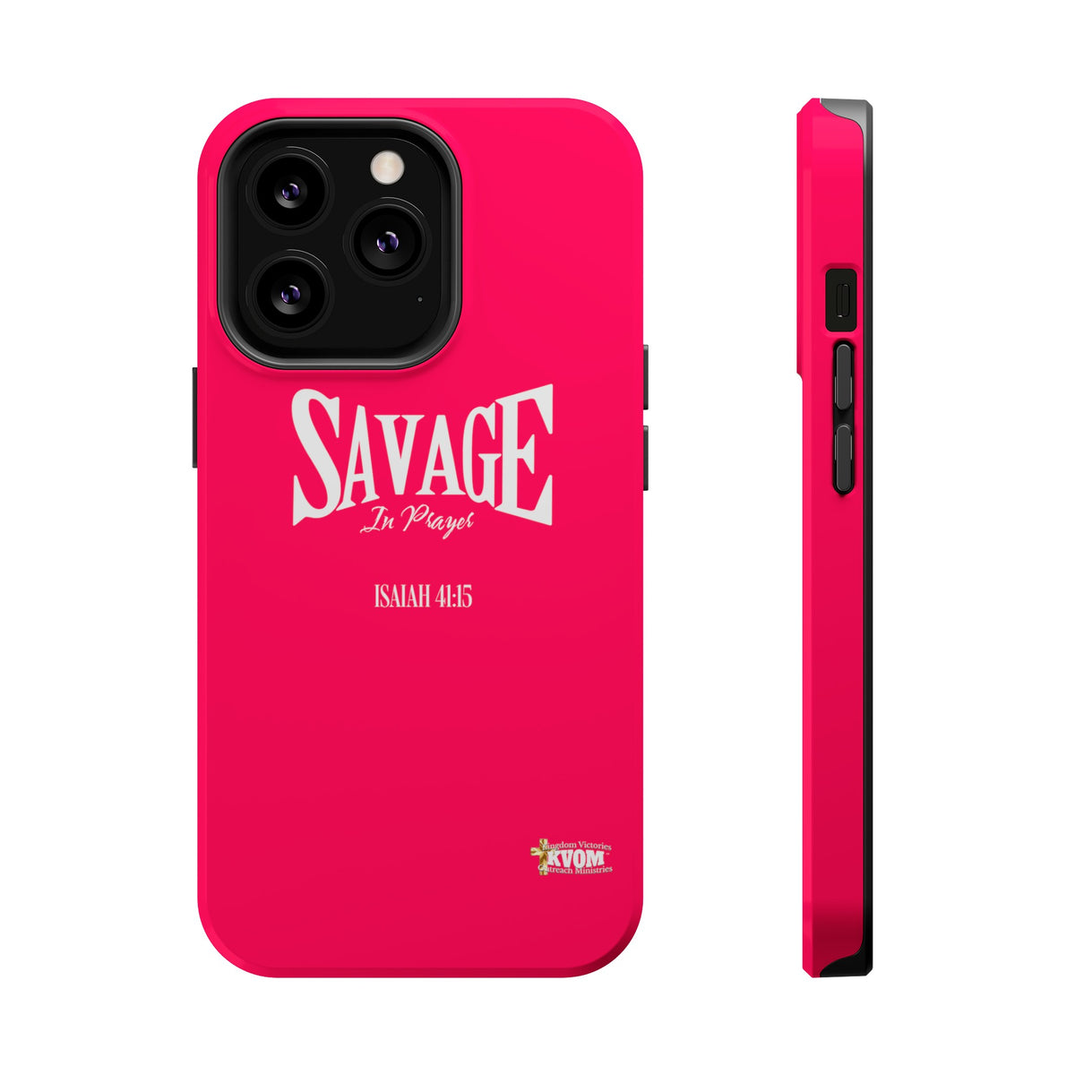 Savage in Prayer MagSafe Tough Cases, Siren Alarm Pink