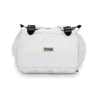 God Got Me KVOM Diaper Backpack, White