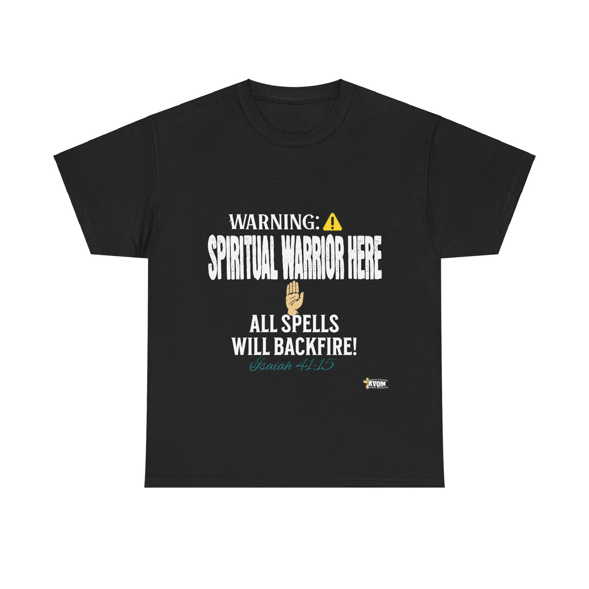 WARNING: Spiritual Warning Here T-Shirt, White Print