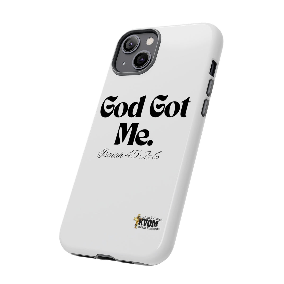 God Got Me KVOM Tough Case, Black Print