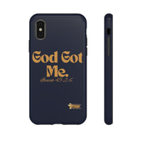 God Got Me KVOM Tough Case, Gold Print