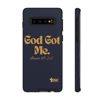 God Got Me KVOM Tough Case, Gold Print