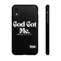 God Got Me KVOM Tough Case, White Print