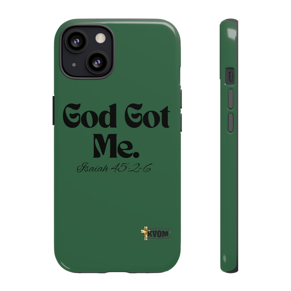 God Got Me KVOM Tough Case, Black Print