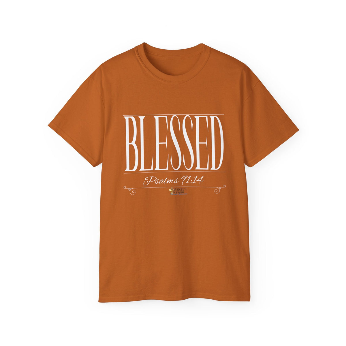 BLESSED "Stretched" Unisex T-Shirt, White Print-KVOM