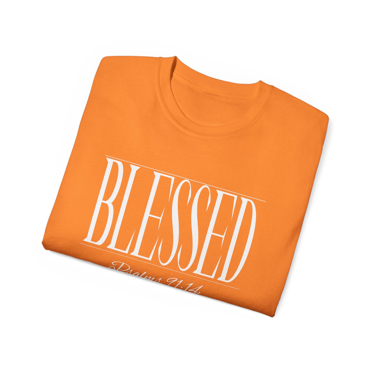 BLESSED "Stretched" Unisex T-Shirt, White Print-KVOM