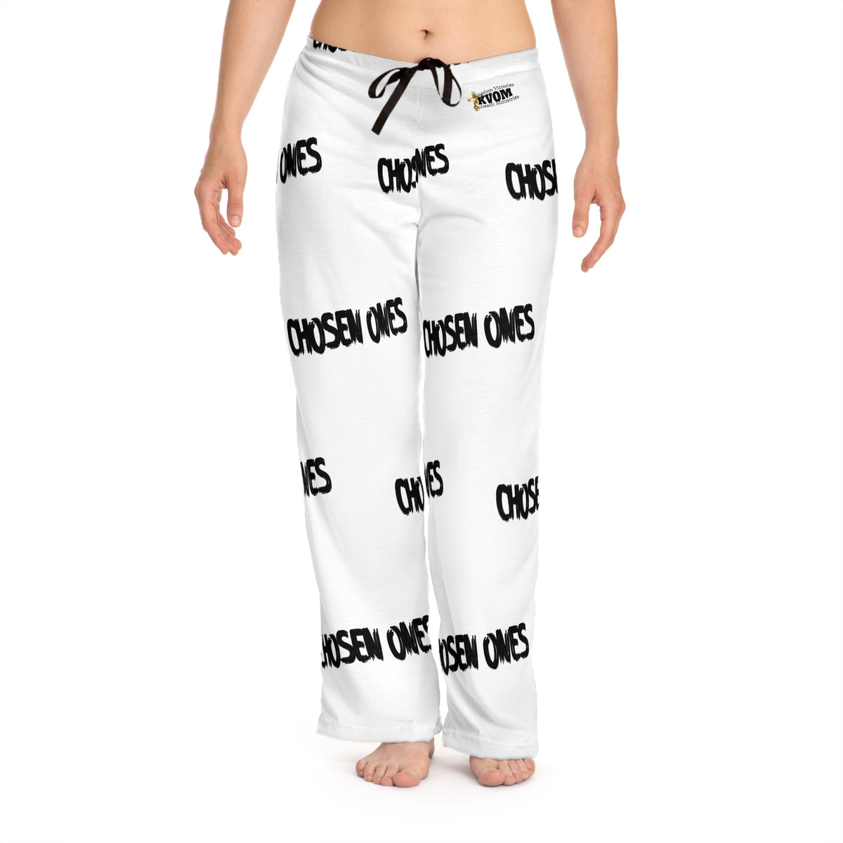 CHOSEN ONES Women's Comfy Pants, White-KVOM