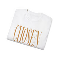 CHOSEN "Stretched" Unisex T-Shirt Black, White, Gold Print-KVOM