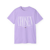 CHOSEN "Stretched" Unisex T-Shirt, White Print-KVOM