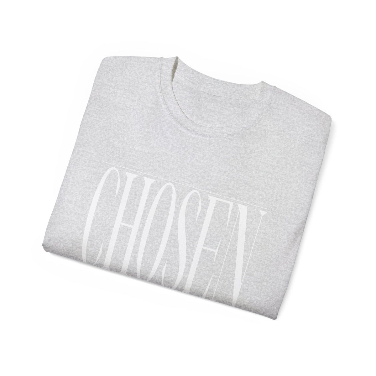 CHOSEN "Stretched" Unisex T-Shirt, White Print-KVOM