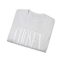 CHOSEN "Stretched" Unisex T-Shirt, White Print-KVOM