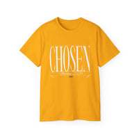 CHOSEN "Stretched" Unisex T-Shirt, White Print-KVOM