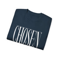 CHOSEN "Stretched" Unisex T-Shirt, White Print-KVOM