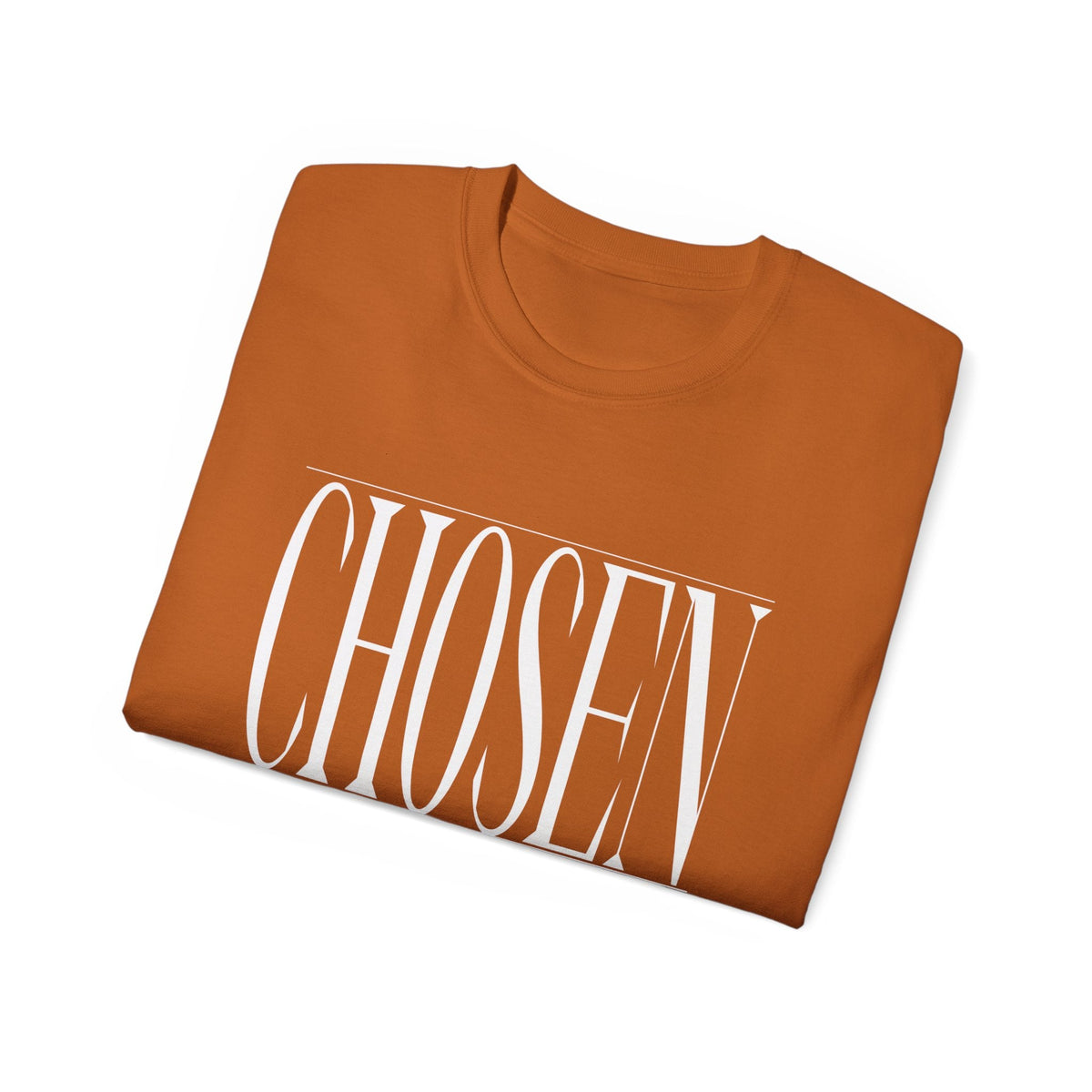 CHOSEN "Stretched" Unisex T-Shirt, White Print-KVOM