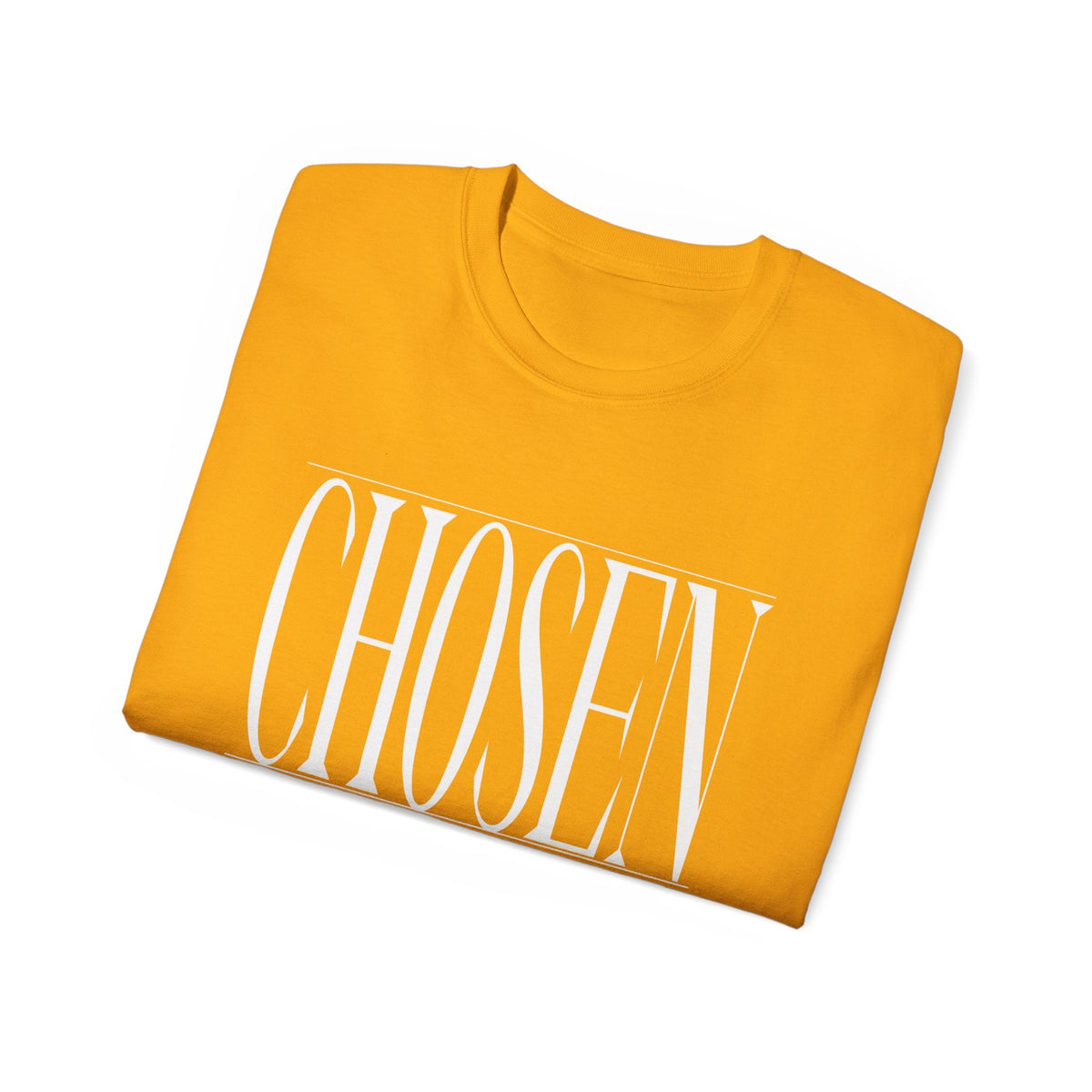 CHOSEN "Stretched" Unisex T-Shirt, White Print-KVOM