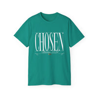 CHOSEN "Stretched" Unisex T-Shirt, White Print-KVOM