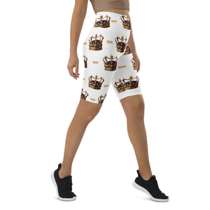 Casting Crowns Patterned Women's Mid-Length Shorts, White-KVOM