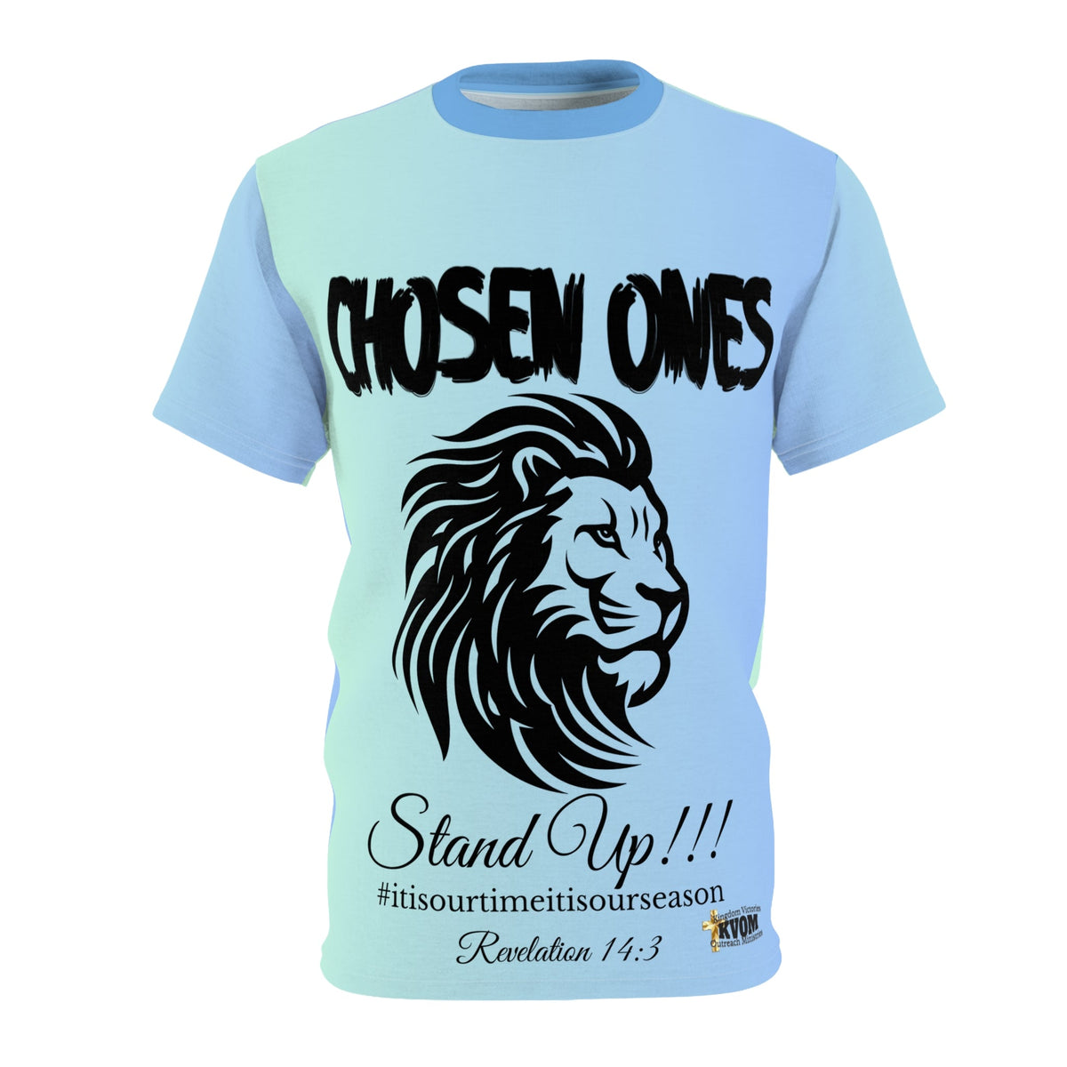 Chosen Ones Unisex T-shirt Gradient Blue Green-KVOM