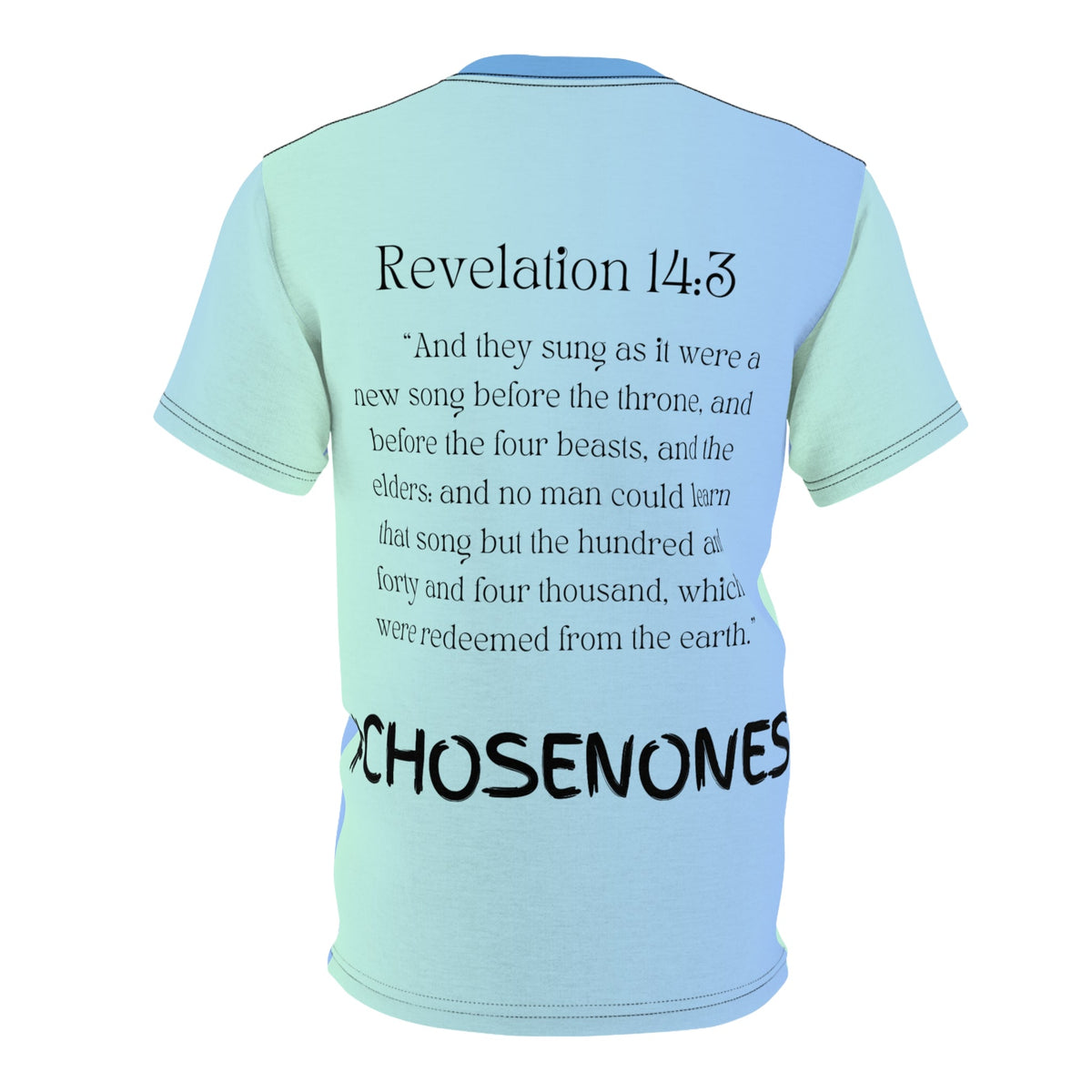 Chosen Ones Unisex T-shirt Gradient Blue Green-KVOM