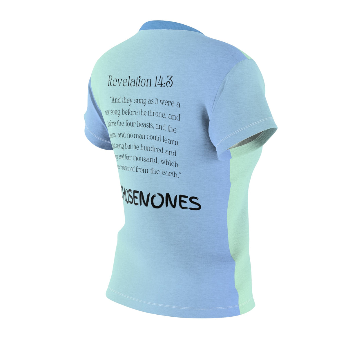 Chosen Ones Women's Fitted Shirt Gradient Blue Green-KVOM