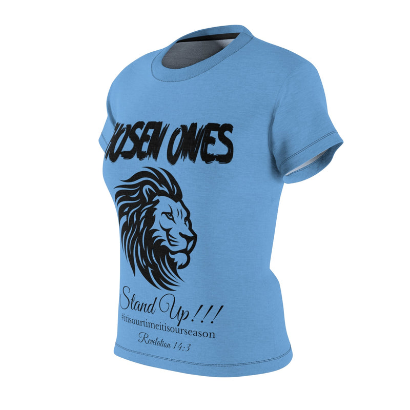 Chosen Ones Women's Fitted Shirt Mid-Blue-KVOM