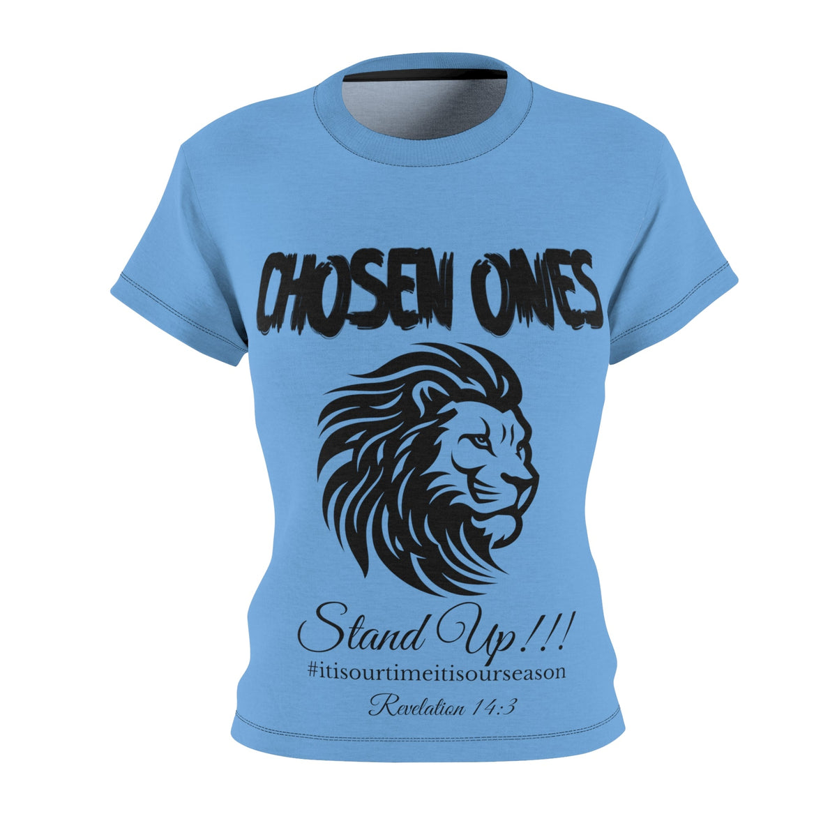 Chosen Ones Women's Fitted Shirt Mid-Blue-KVOM