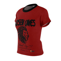 Chosen Ones Women's Fitted Shirt Red & Blk-KVOM