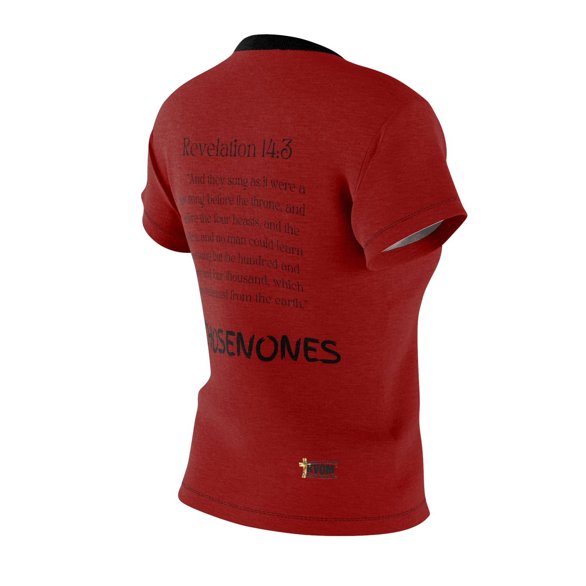 Chosen Ones Women's Fitted Shirt Red & Blk-KVOM